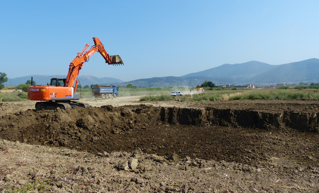 Inizio scavi (luglio 2013)